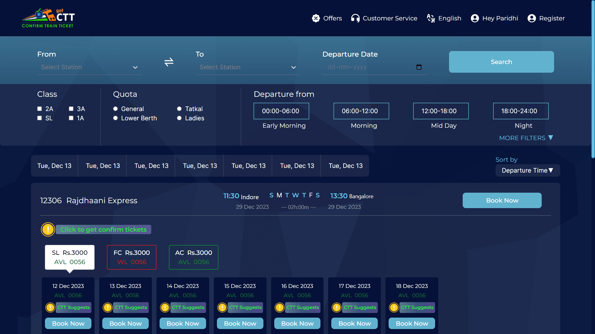 Railway Ticket Booking App